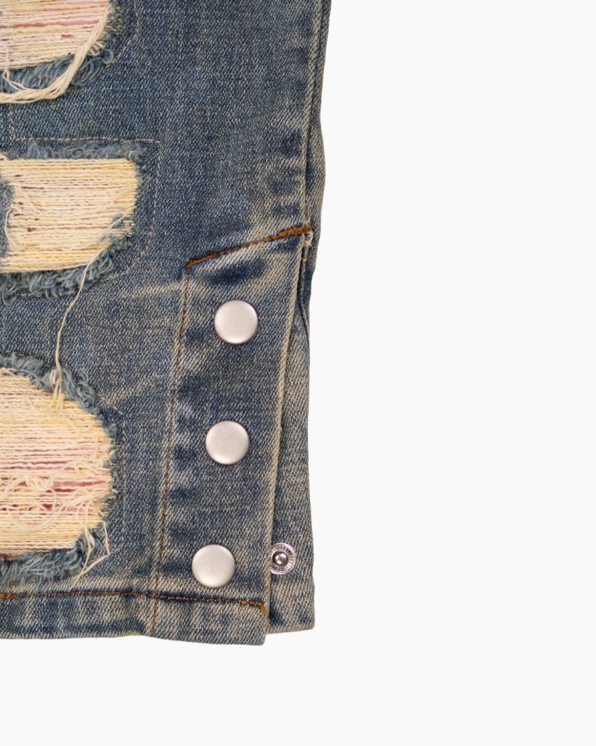 Let It Purple Rain Rockstar Jeans